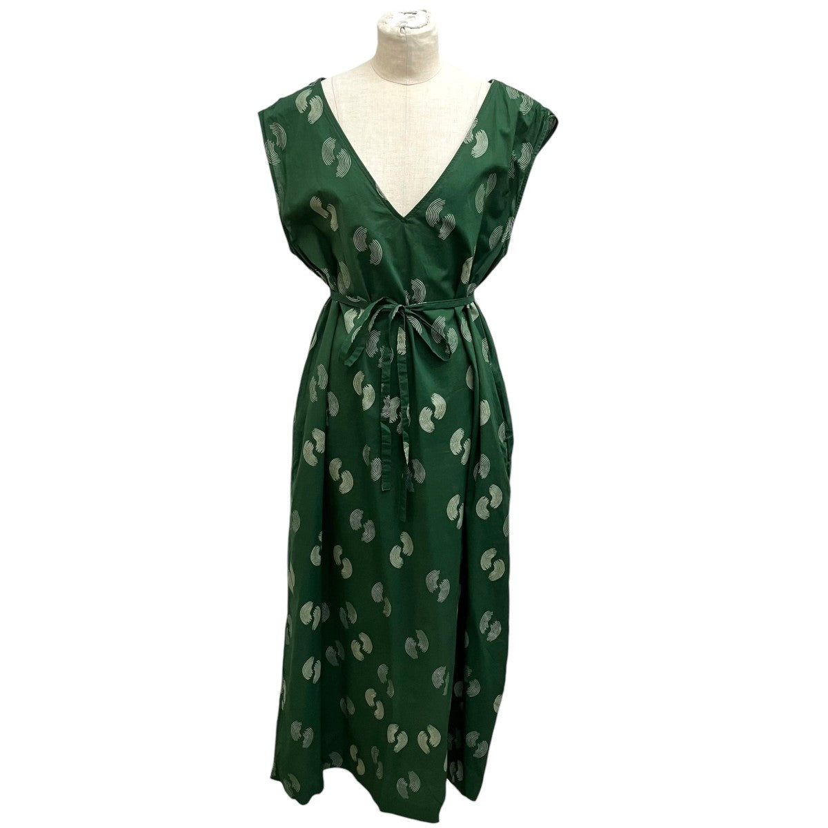 6(ROKU) BEAUTY＆YOUTH HALF RING DRESSノースリーブワンピース8626-299-0351 古着・中古-1枚目のアイテム画像