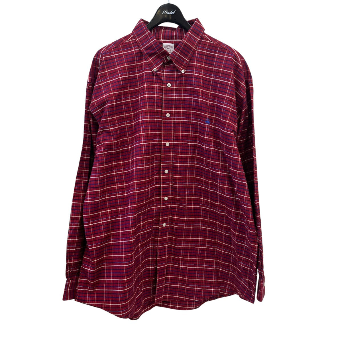 BROOKS BROTHERS チェックボタンダウンシャツ 古着・中古-1枚目のアイテム画像