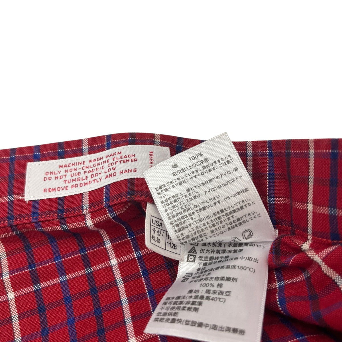 BROOKS BROTHERS チェックボタンダウンシャツ 古着・中古-6枚目のアイテム画像