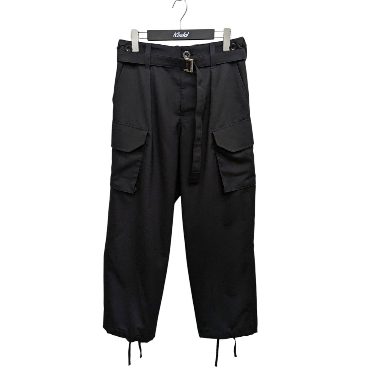 sacai 25SS ベルテッド ポリウール カーゴパンツ 25-03884M 古着・中古-1枚目のアイテム画像