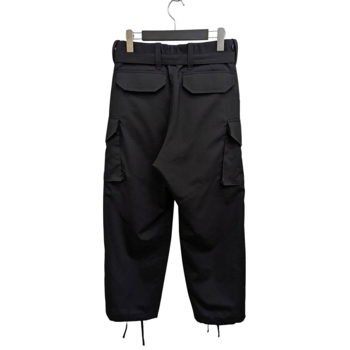 sacai 25SS ベルテッド ポリウール カーゴパンツ 25-03884M 古着・中古-2枚目のアイテム画像
