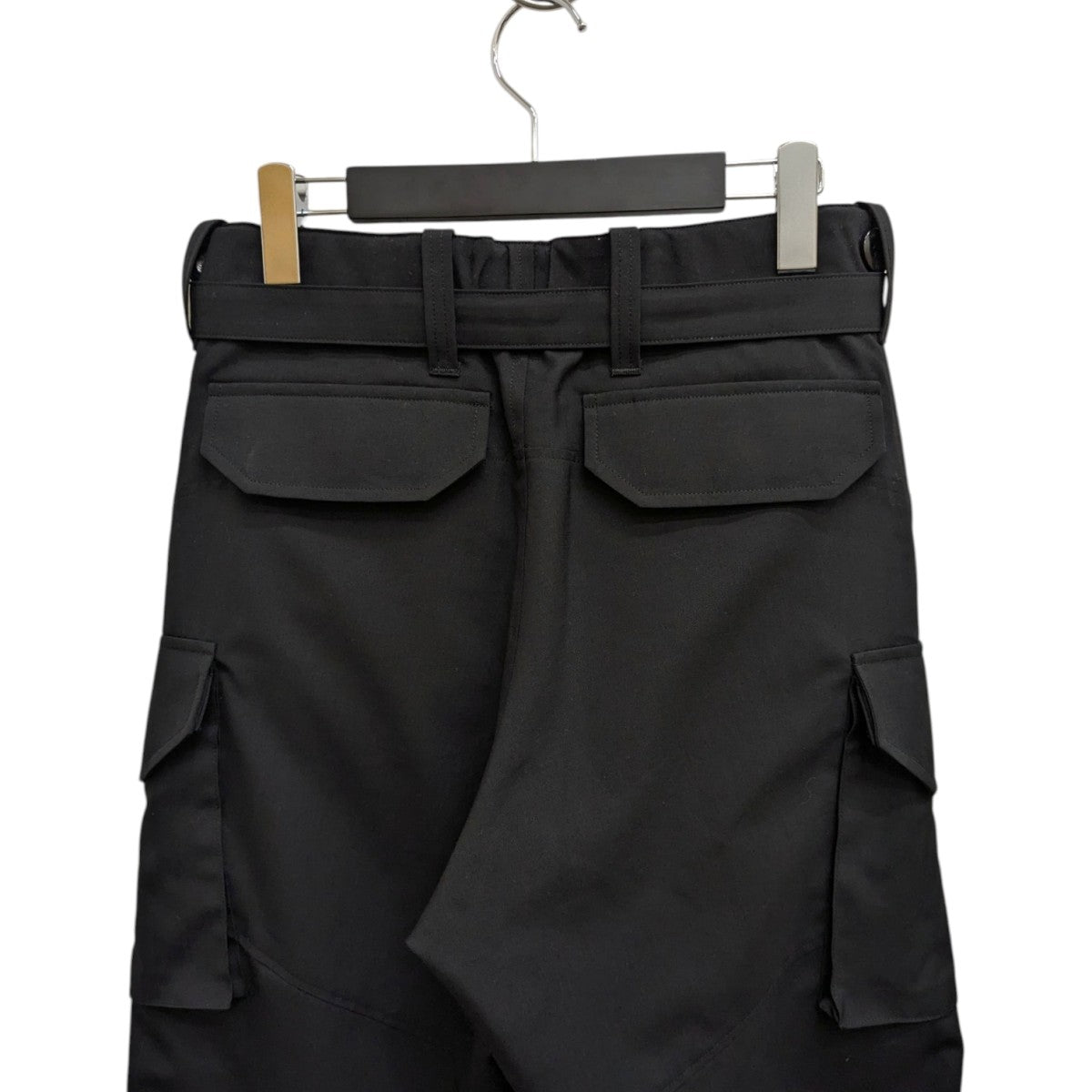 sacai 25SS ベルテッド ポリウール カーゴパンツ 25-03884M 古着・中古-4枚目のアイテム画像