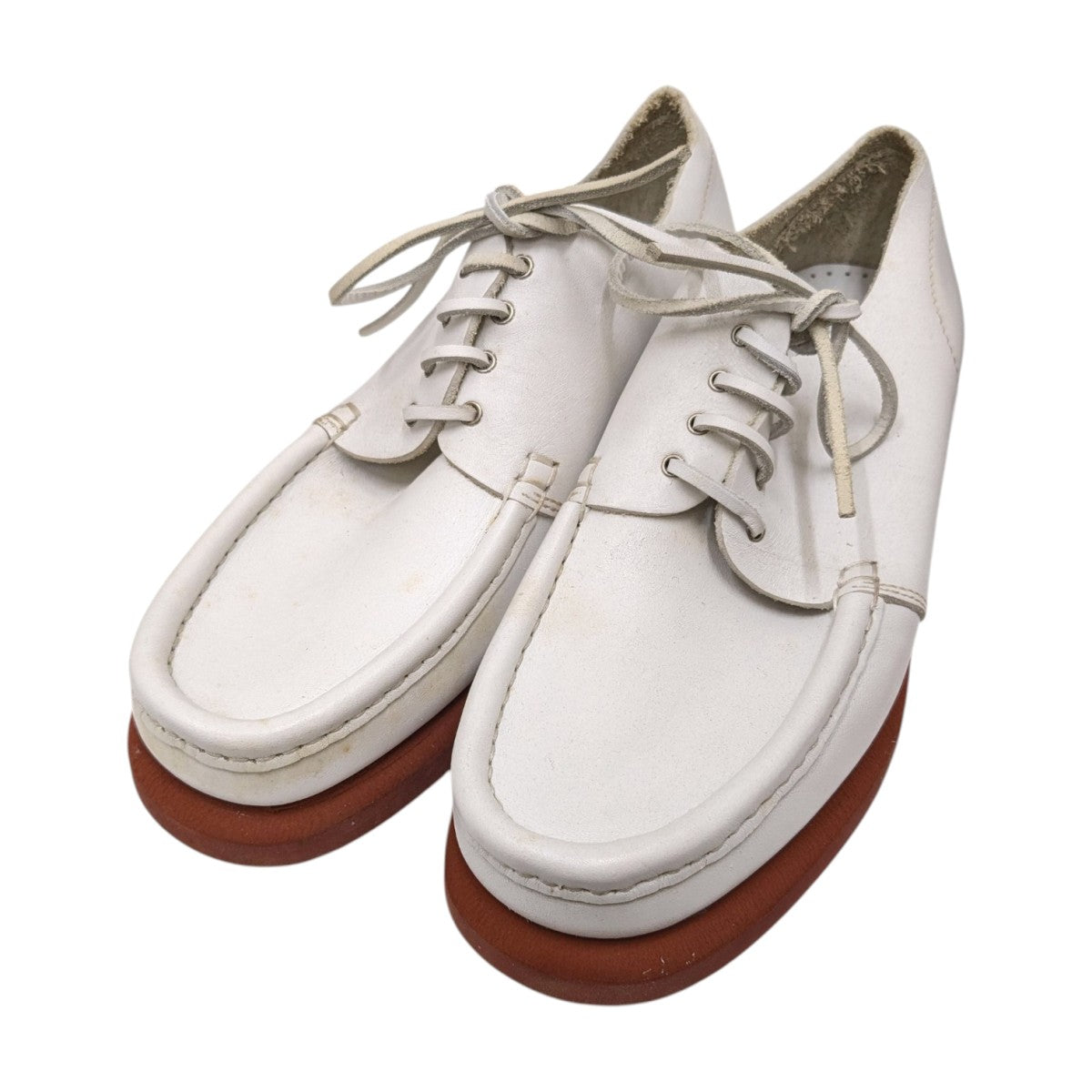 カイエ 1 ISSEY MIYAKE MEN×PARABOOT シューズ9810 9810 ホワイト×ブラウン