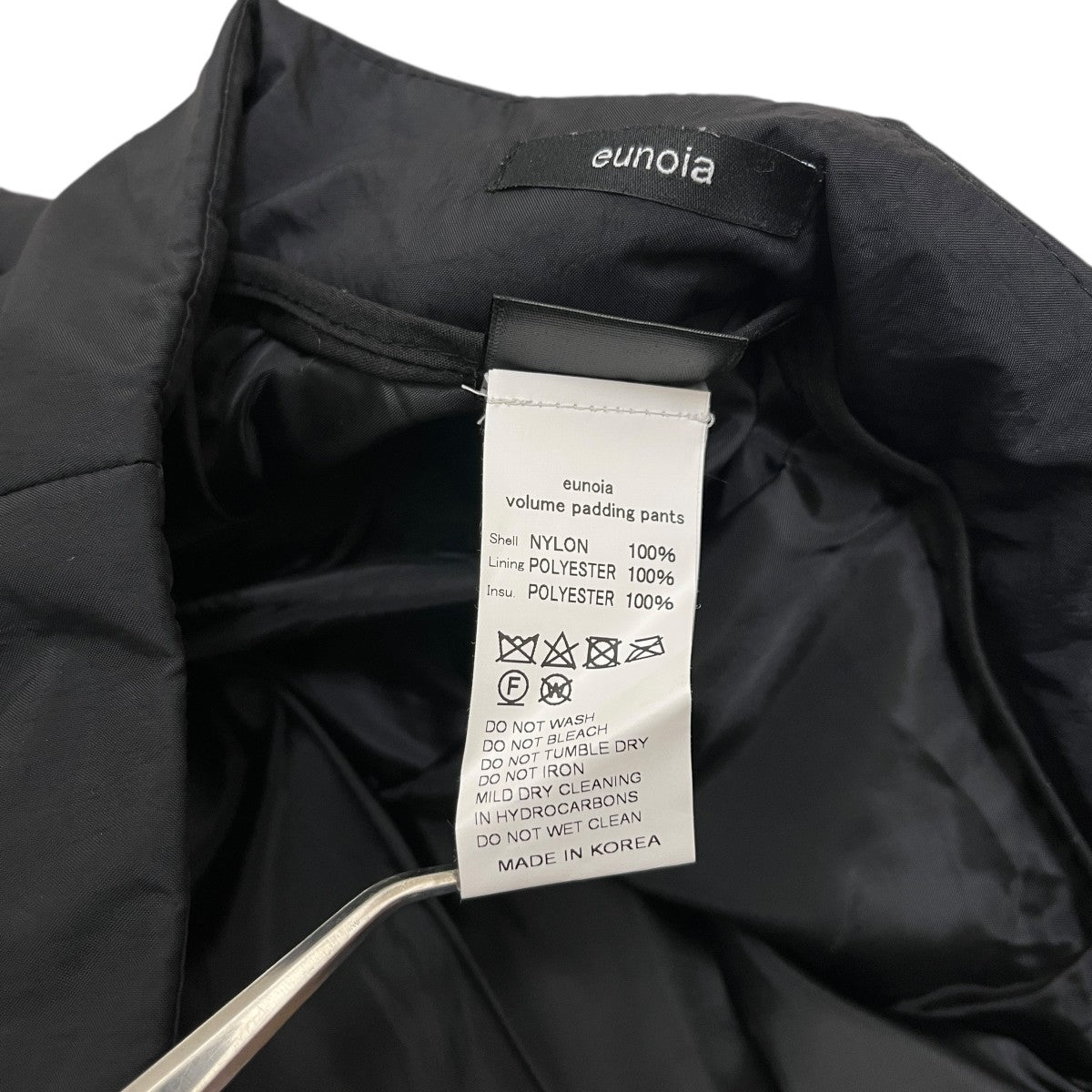 volume padding pants中綿ハーフパンツ