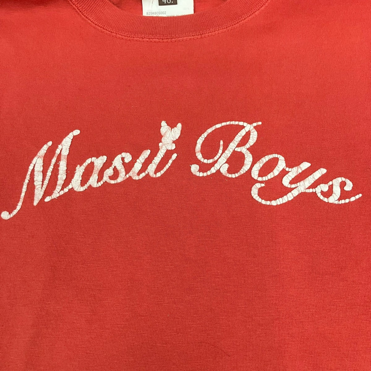 MASU BOYS T-SHIRT RED半袖TシャツB25K6CS002