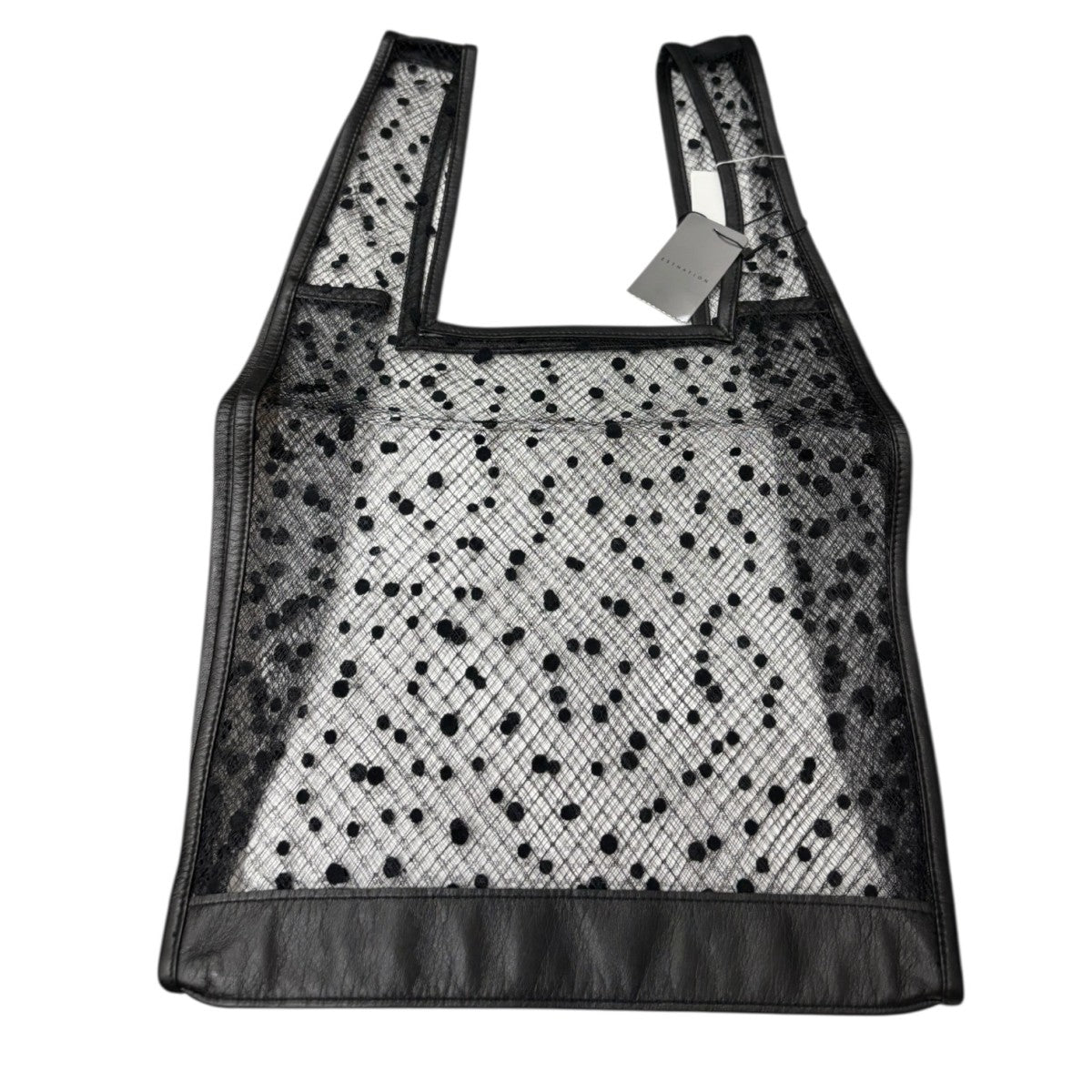 LUDLOW(ラドロー) 25SSApron-tulle skirtチュールスカート ブラック