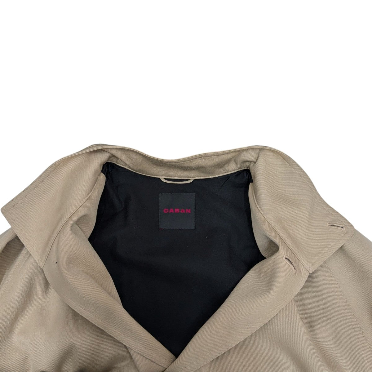 CABaN(キャバン) ウールギャバジン スタンドカラーコート 59099409001