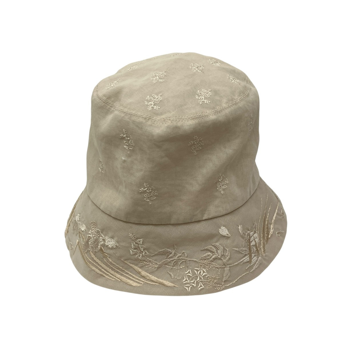 23SSFloral Embroidered Bucket HatレースハットMM23SS-AC506