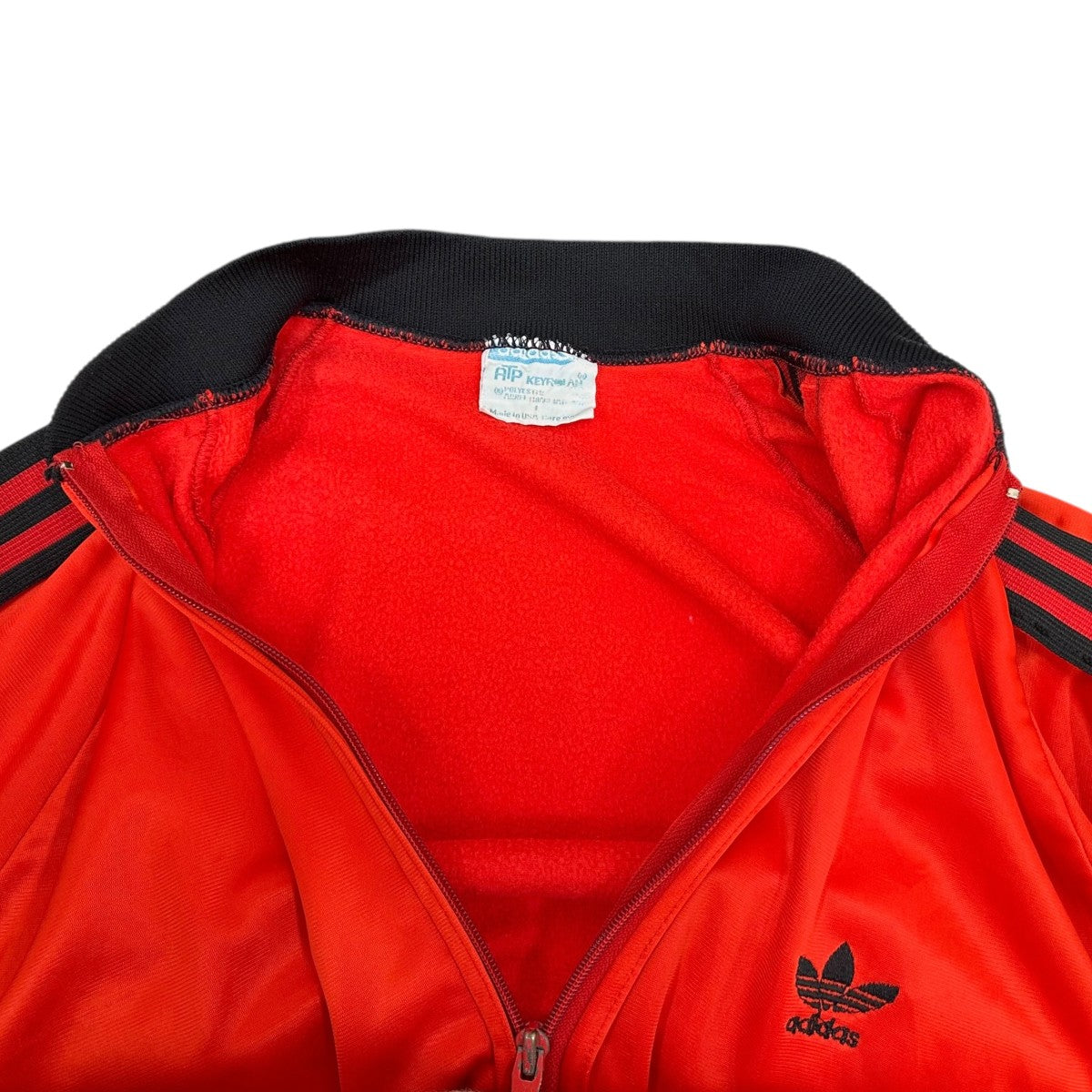 adidas ジップアップジャケット 黒/赤　atp 80s 曜日割引対象外】 アディダス adidas 80's ATP 黒赤 スナップボタン