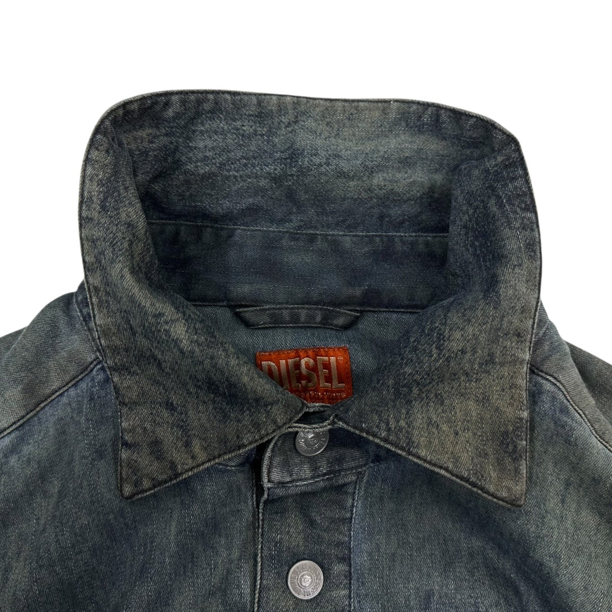 DIESEL S-SIMPLY-EPBS長袖シャツ0EPBS 0EPBS ネイビー×ブラック サイズ