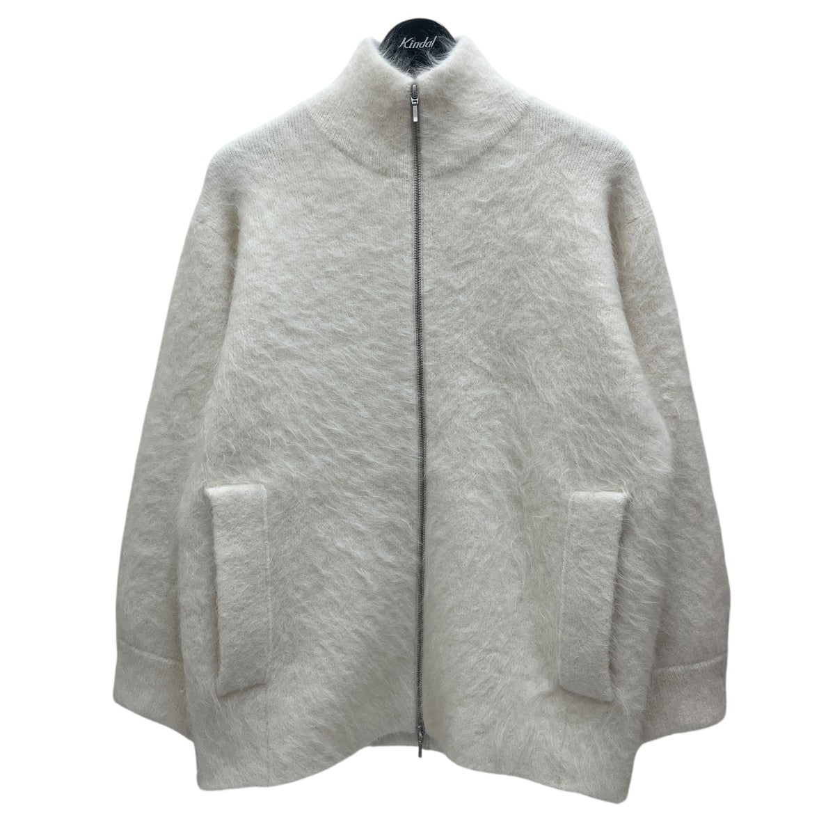 アルパカシャギージップコートドライバーズニットSWNC254100