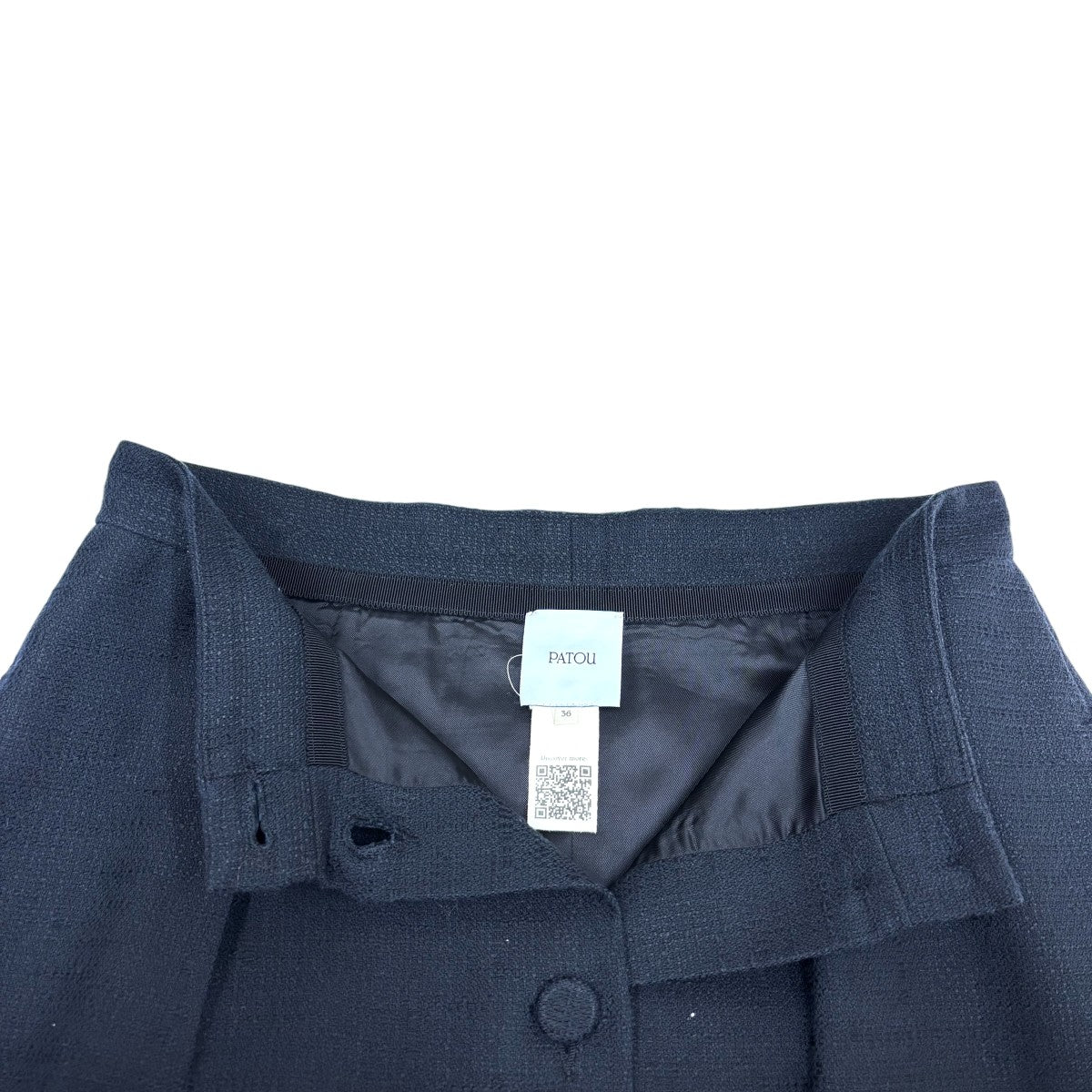 Patou オーガニックツイードボタンミディスカートSK0200088999B 古着・中古-6枚目のアイテム画像