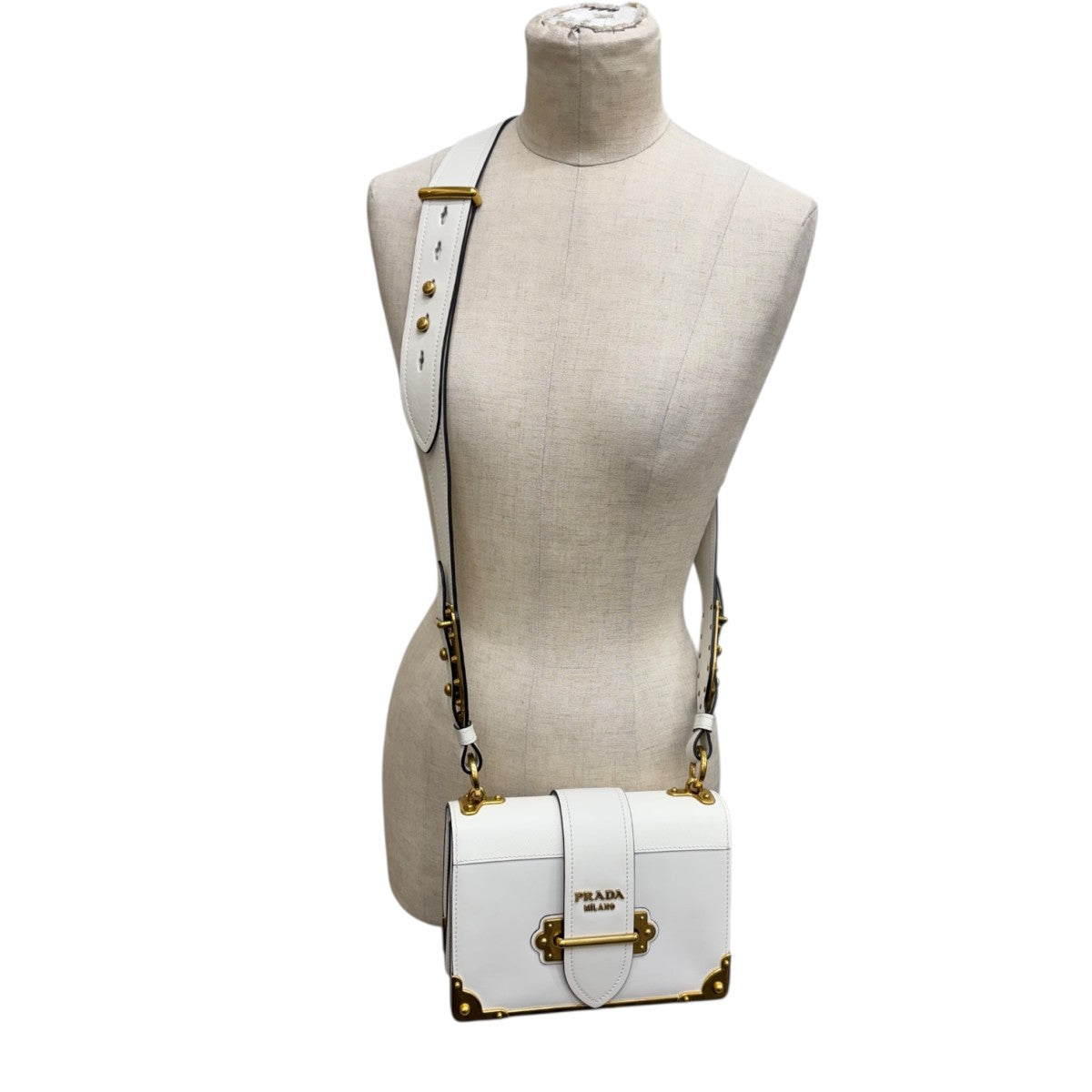 PRADA(プラダ) カイエショルダーバッグ1BD045 1BD045 ホワイト｜【公式