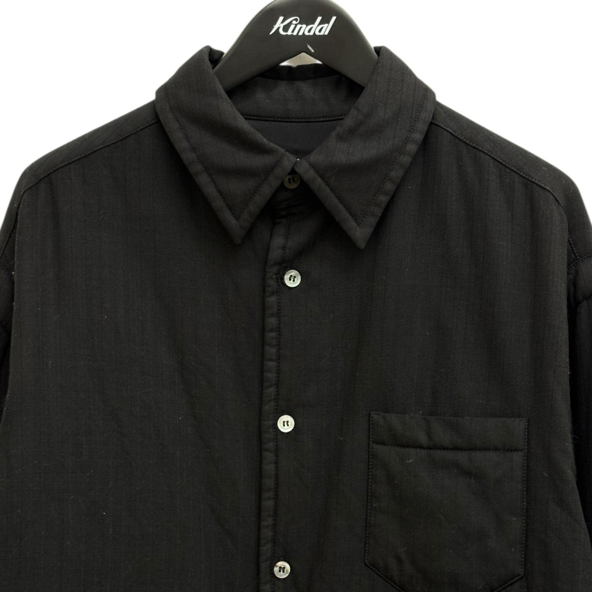 Maison Margiela 中綿チョークストライプシャツジャケットS51DL0403 古着・中古-3枚目のアイテム画像
