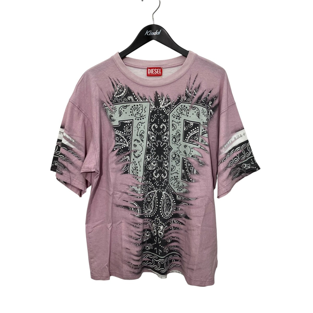 DIESEL バンダナプリント半袖Tシャツ0HGBZ 古着・中古-1枚目のアイテム画像