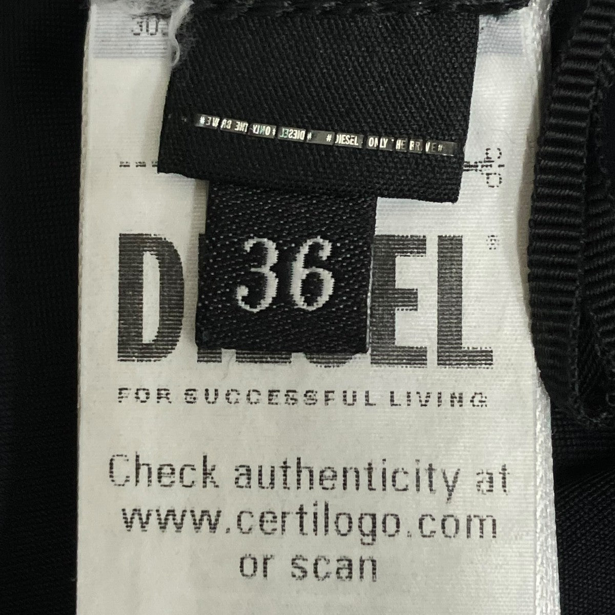 DIESEL ブラックツイードスカート0EPCS 古着・中古-7枚目のアイテム画像