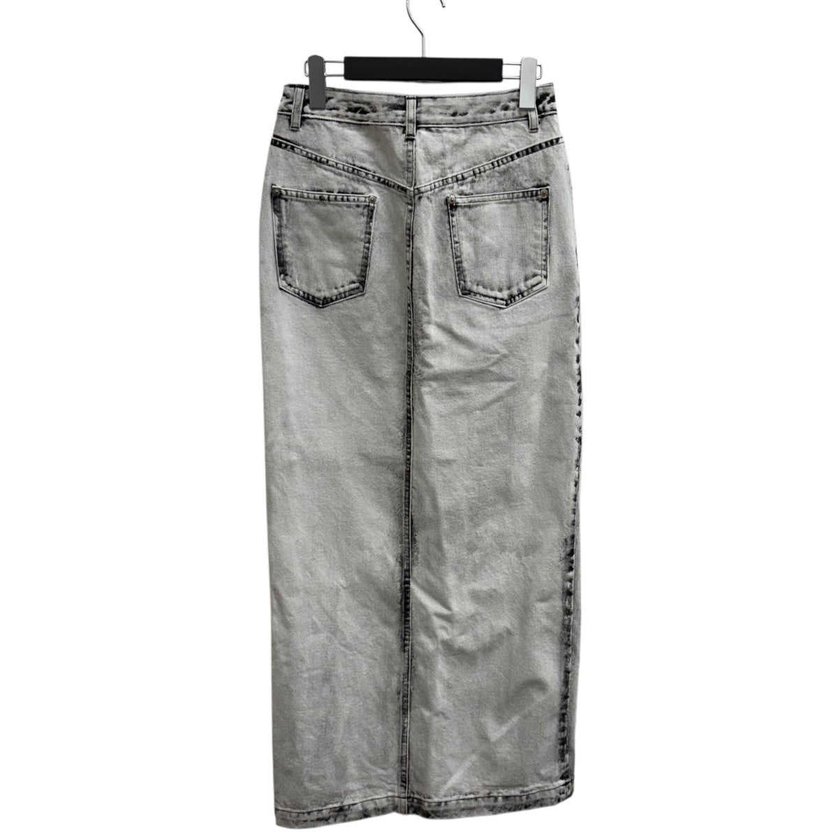 JOHN LAWRENCE SULLIVAN 24SSBleached denim zipped long skirtデニムスカート2C023-0624-31 古着・中古-2枚目のアイテム画像