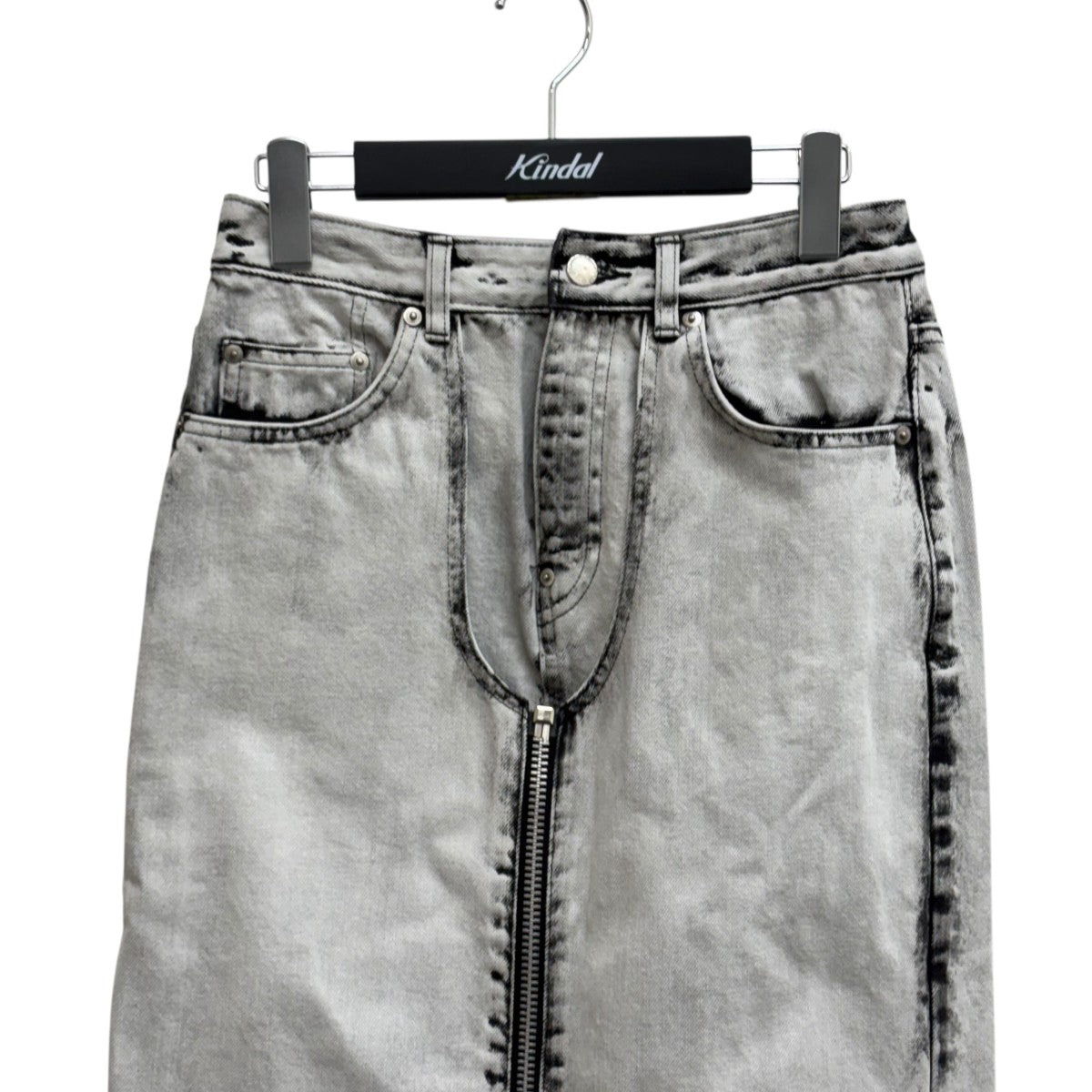 JOHN LAWRENCE SULLIVAN 24SSBleached denim zipped long skirtデニムスカート2C023-0624-31 古着・中古-3枚目のアイテム画像