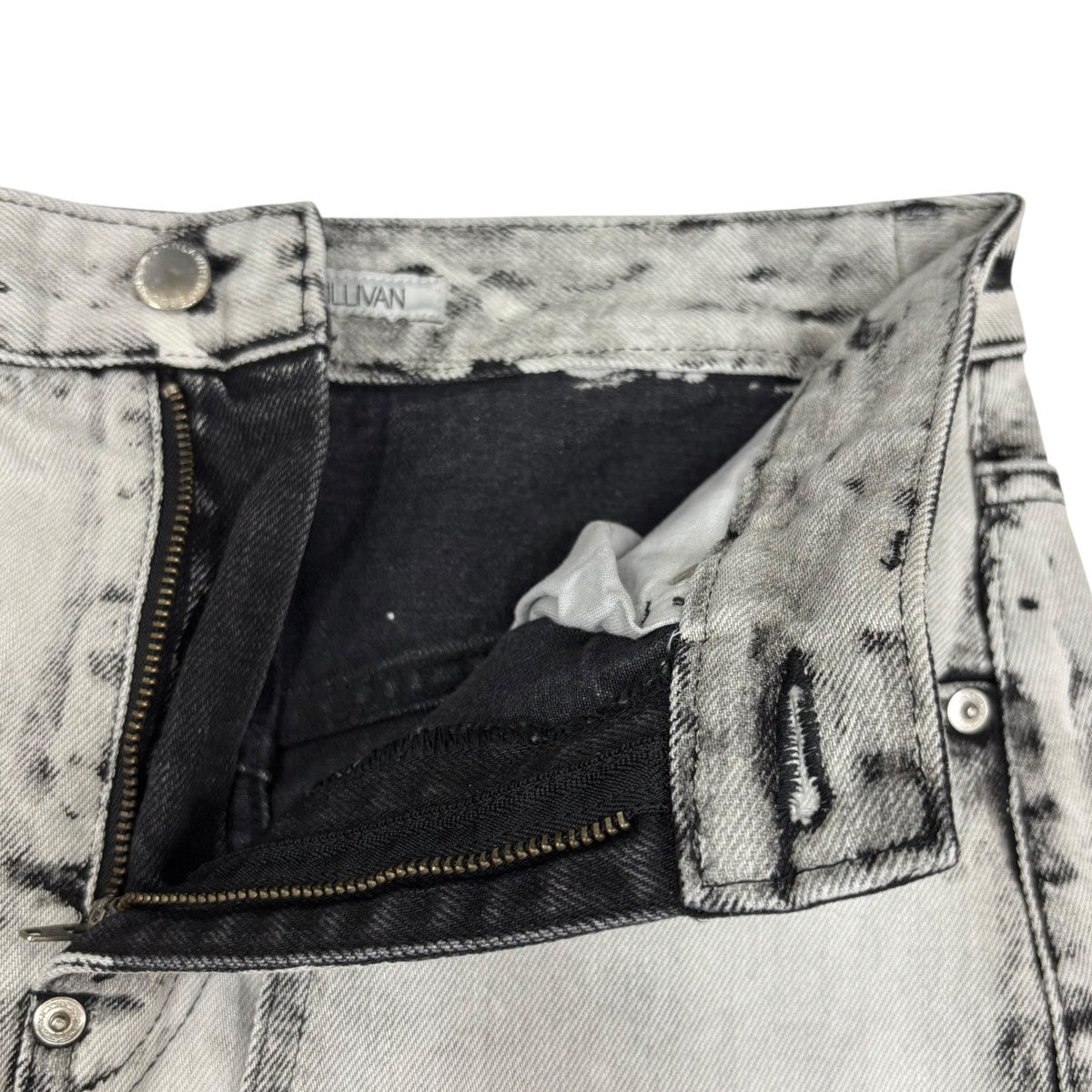 JOHN LAWRENCE SULLIVAN 24SSBleached denim zipped long skirtデニムスカート2C023-0624-31 古着・中古-6枚目のアイテム画像
