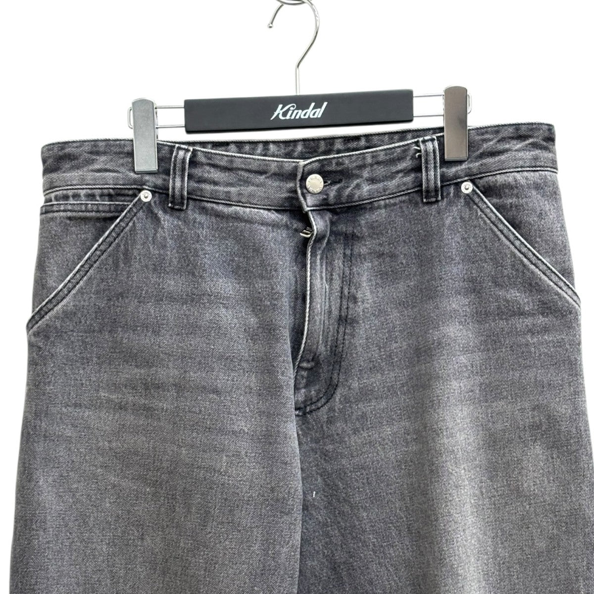 PRADA ロゴプレート リラックスフィットデニムパンツGEP362 S232 13B4 古着・中古-3枚目のアイテム画像