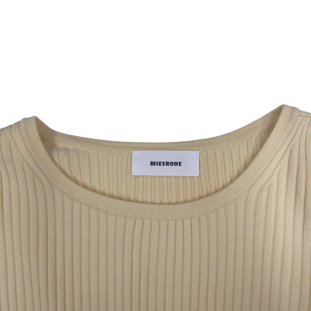 MIESROHE 24AWウェーブスリーブRIBニット クロップド長袖カットソーMWNT244009 古着・中古-5枚目のアイテム画像
