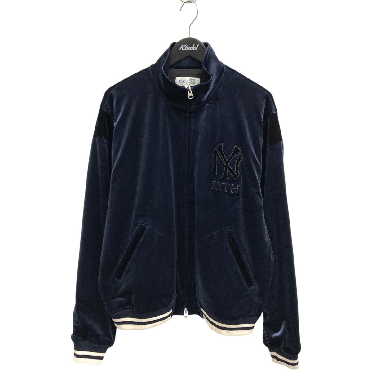 KITH(キス) MADISON JACKETナイロンジャケット イエロー×ブルー サイズ