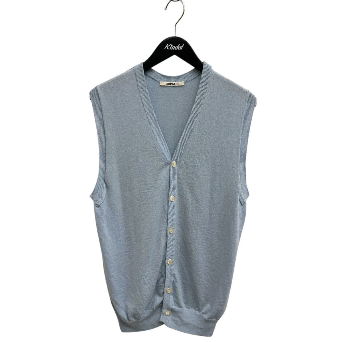 AURALEE(オーラリー) ニットベストA24SV06CT A24SV06CT ライトブルー