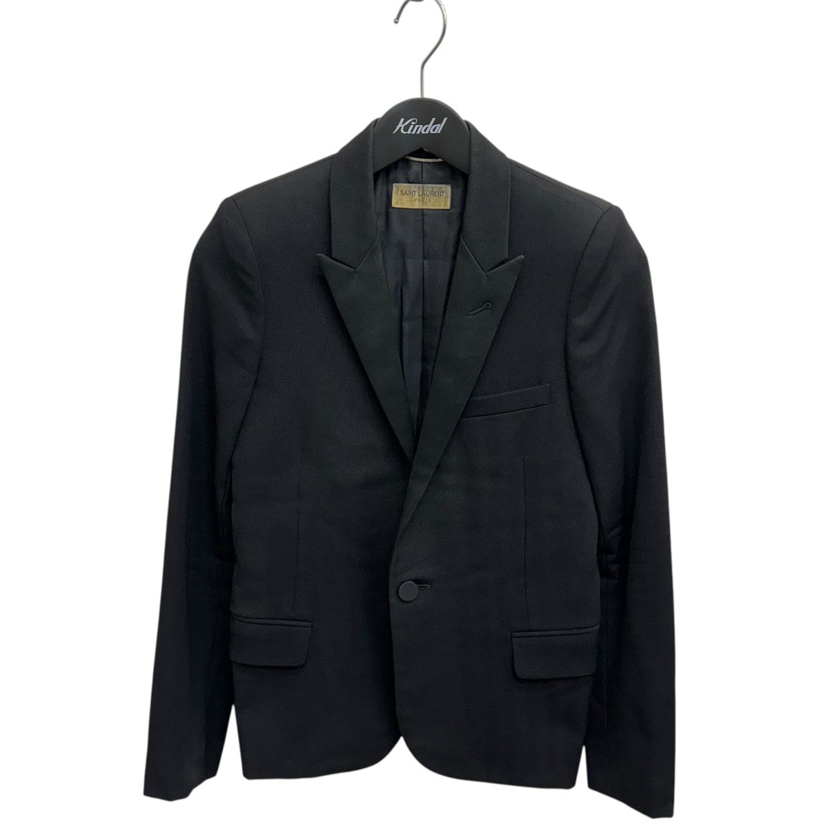 Saint Laurent Paris エディ期 ラペル切替スモーキングテーラードジャケット 334231 Y0808 古着・中古-1枚目のアイテム画像