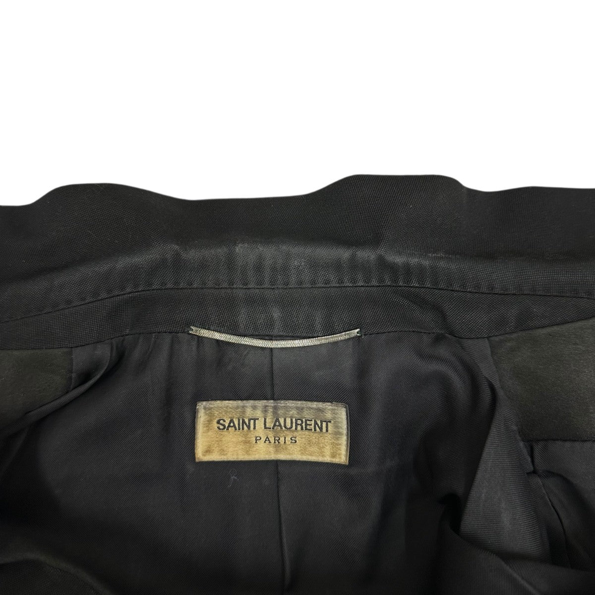 Saint Laurent Paris エディ期 ラペル切替スモーキングテーラードジャケット 334231 Y0808 古着・中古-8枚目のアイテム画像