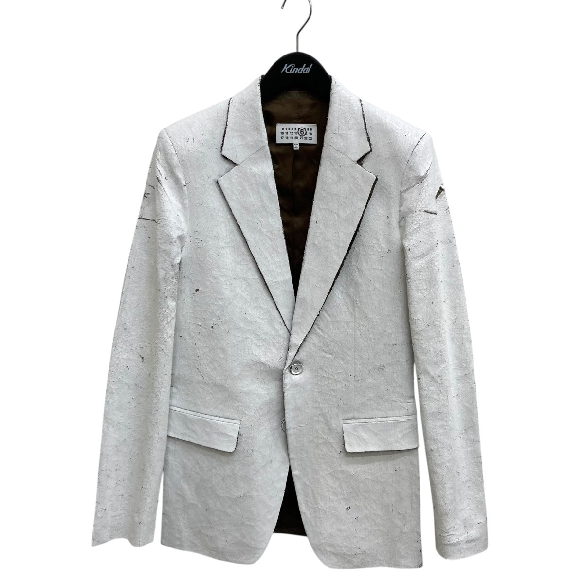 MM6 Maison Margiela 25SSクラックペイント ジャケットテーラードジャケットSH2BN0010 古着・中古-1枚目のアイテム画像