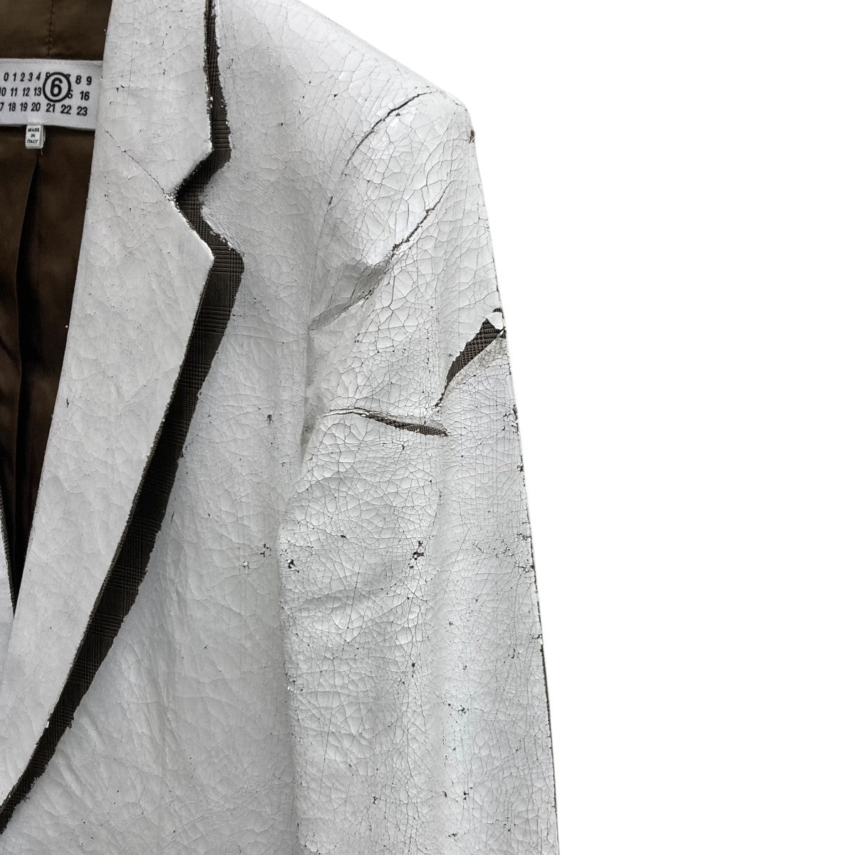 MM6 Maison Margiela 25SSクラックペイント ジャケットテーラードジャケットSH2BN0010 古着・中古-3枚目のアイテム画像