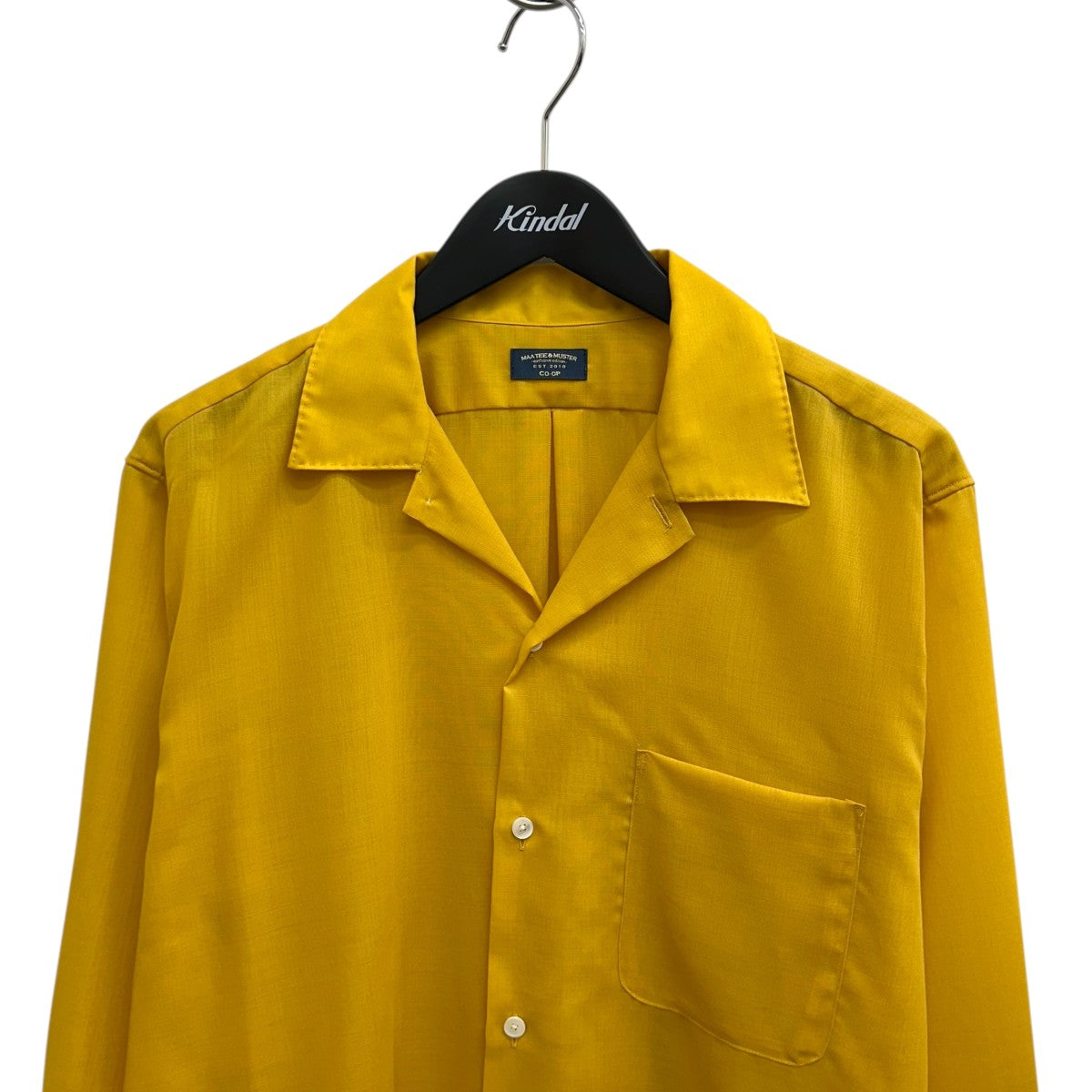 MAATEE＆SONS×MUSTER 25SSMusterWerk別注 Ex．HWOOL OPEN COLLAR SHIRTSオープンカラーシャツMTMU5103-0609A 古着・中古-3枚目のアイテム画像