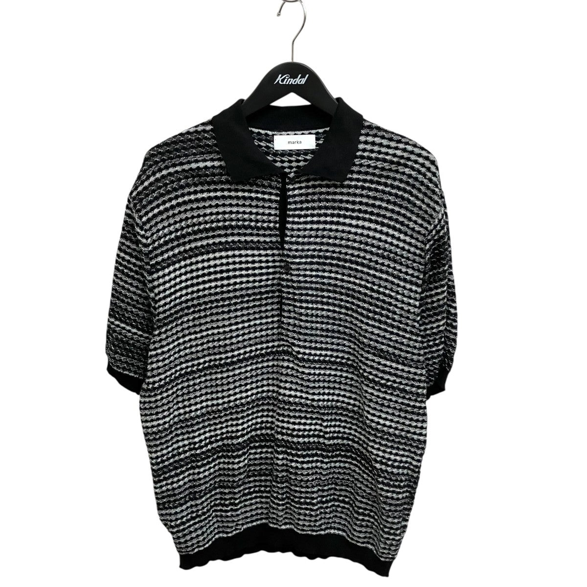 MARKA 25SSSKIPPER KNIT ORGANIC COTTON TWIST YARN半袖ニットポロシャツM2506SW01B 古着・中古-1枚目のアイテム画像