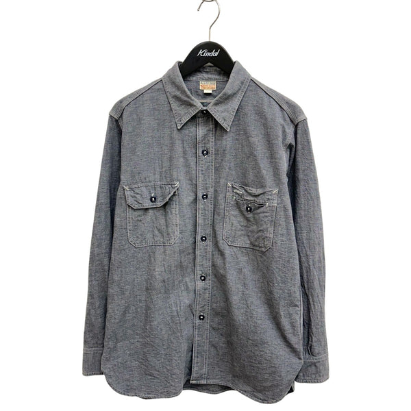 ATLAST ＆ CO(アットラスト) 長袖シャツ391 391 グレー サイズ 15 1/2