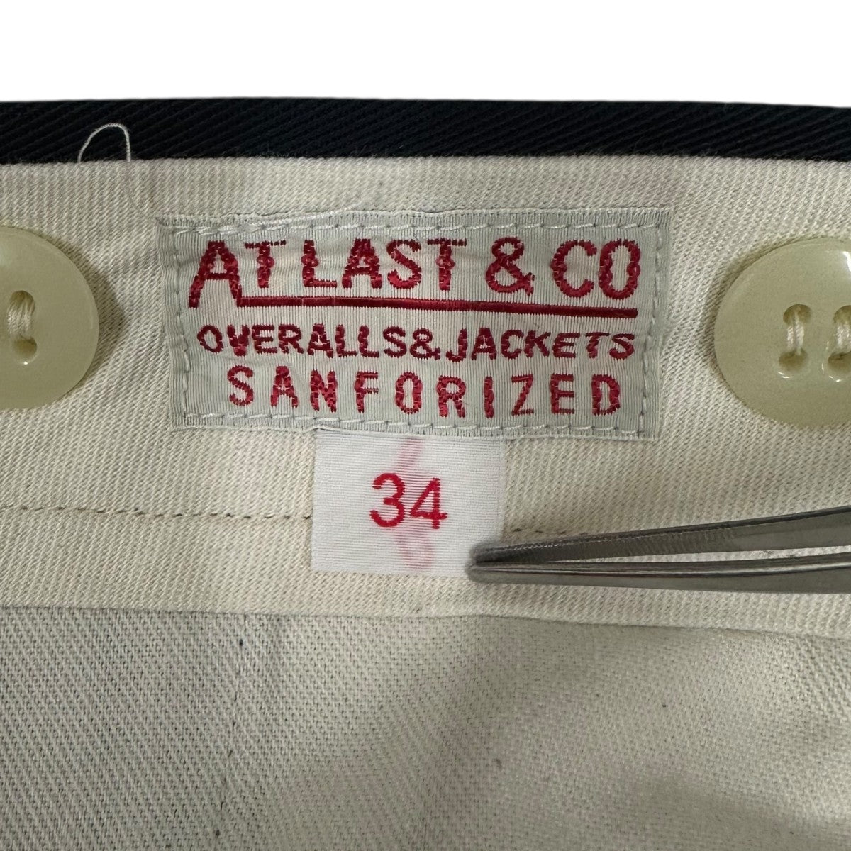 ATLAST ＆ CO(アットラスト) チノパン ネイビー サイズ 34｜【公式