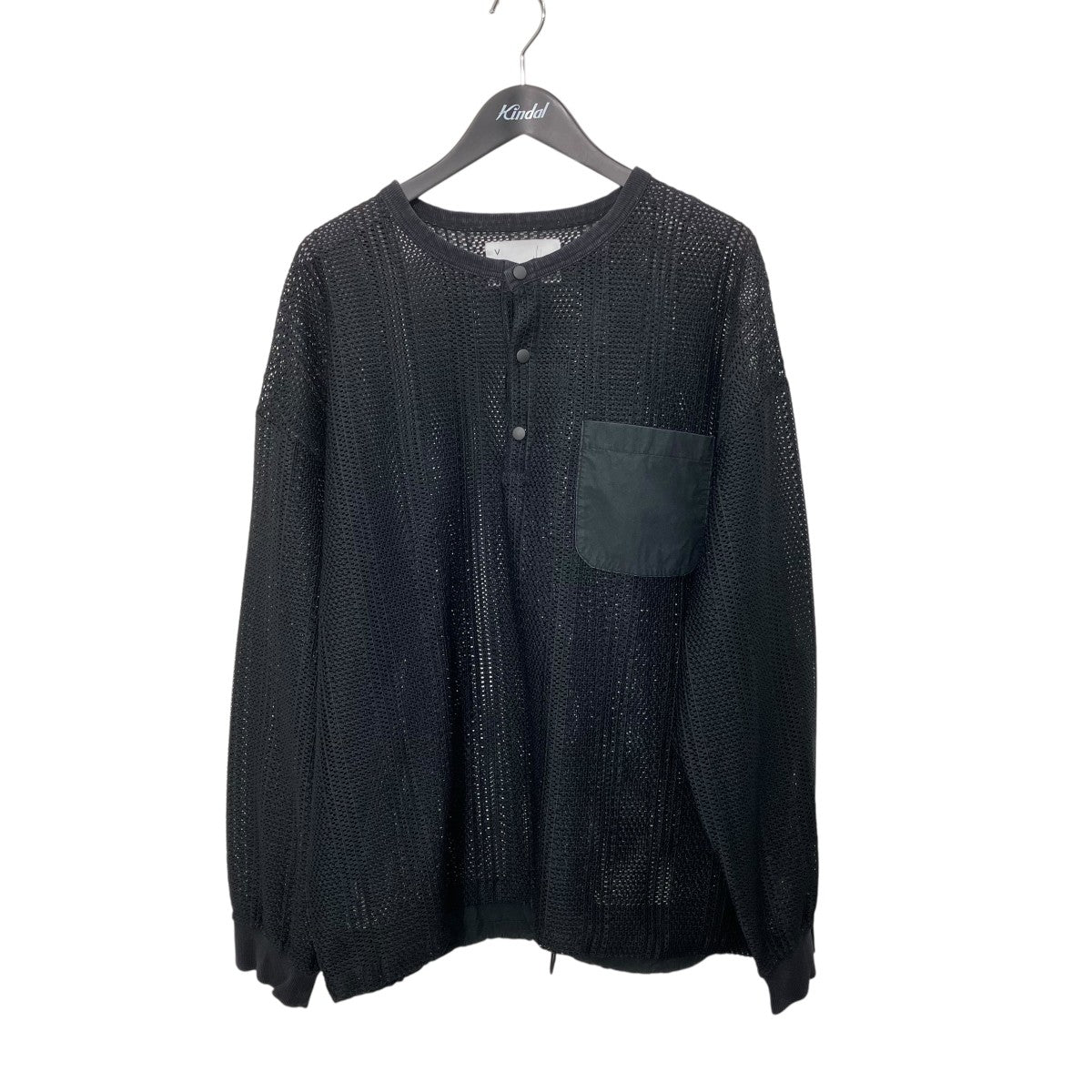 VOAAOV Russell Lace HENRY NECK P OヘンリーネックプルオーバーメッシュカットソーVOTP-L93 古着・中古-1枚目のアイテム画像