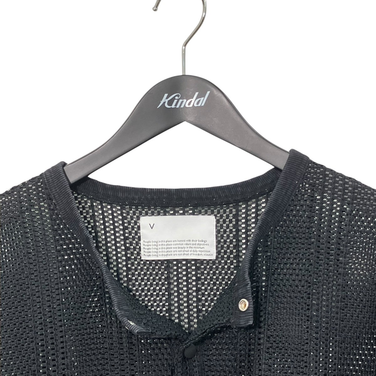 VOAAOV Russell Lace HENRY NECK P OヘンリーネックプルオーバーメッシュカットソーVOTP-L93 古着・中古-3枚目のアイテム画像