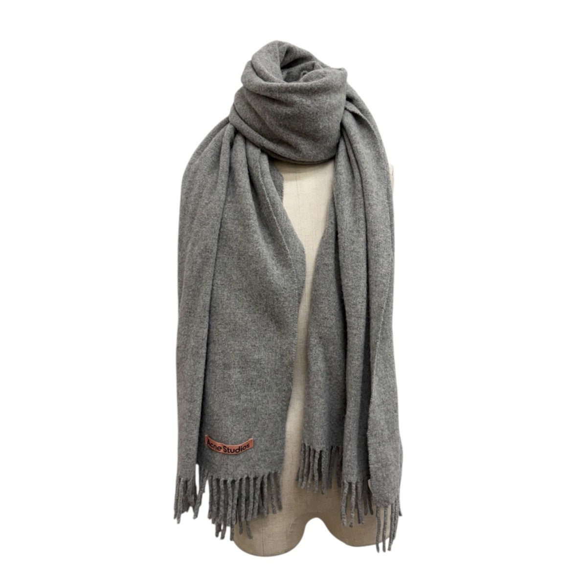 ACNE STUDIOS(アクネストゥディオズ) フリンジウールスカーフマフラー