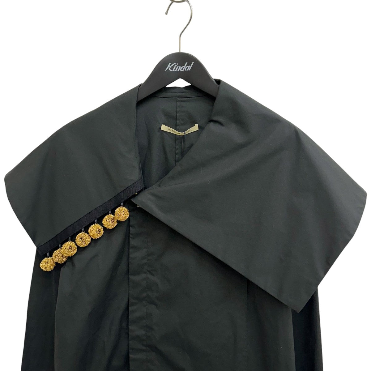 HARUNOBUMURATA KIRSTIN - COTTON POPLIN ASYMMETRY COLLAR SHIRT長袖シャツHM24W733-STY06 古着・中古-3枚目のアイテム画像