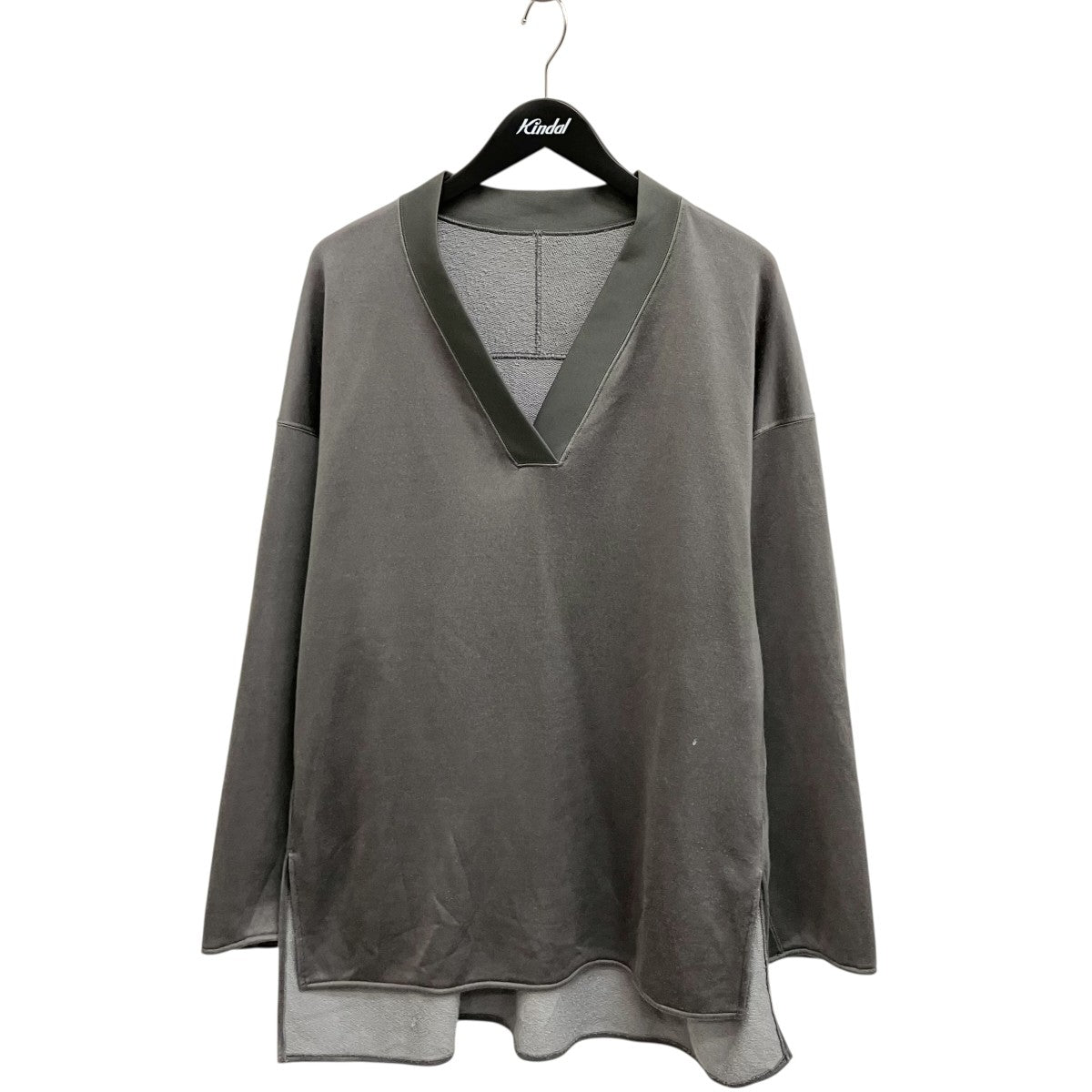 mame kurogouchi V-Neck Relaxed SweatshirtスウェットMM25SS-JS032 古着・中古-1枚目のアイテム画像