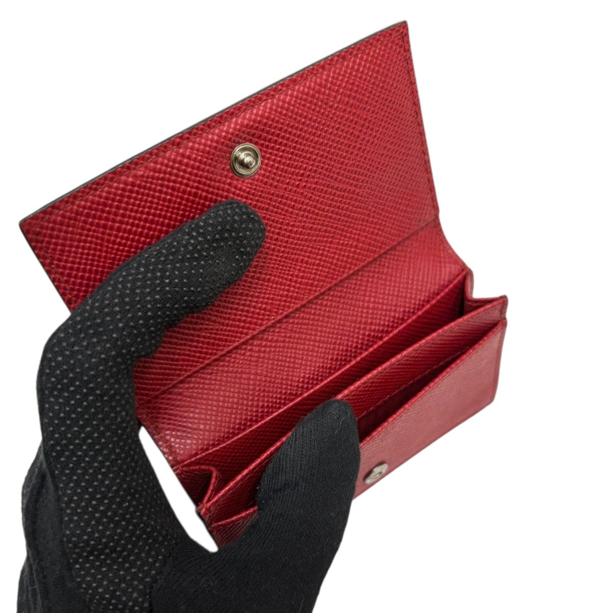 PRADA(プラダ) カードケース181 181 ブラック×レッド｜【公式