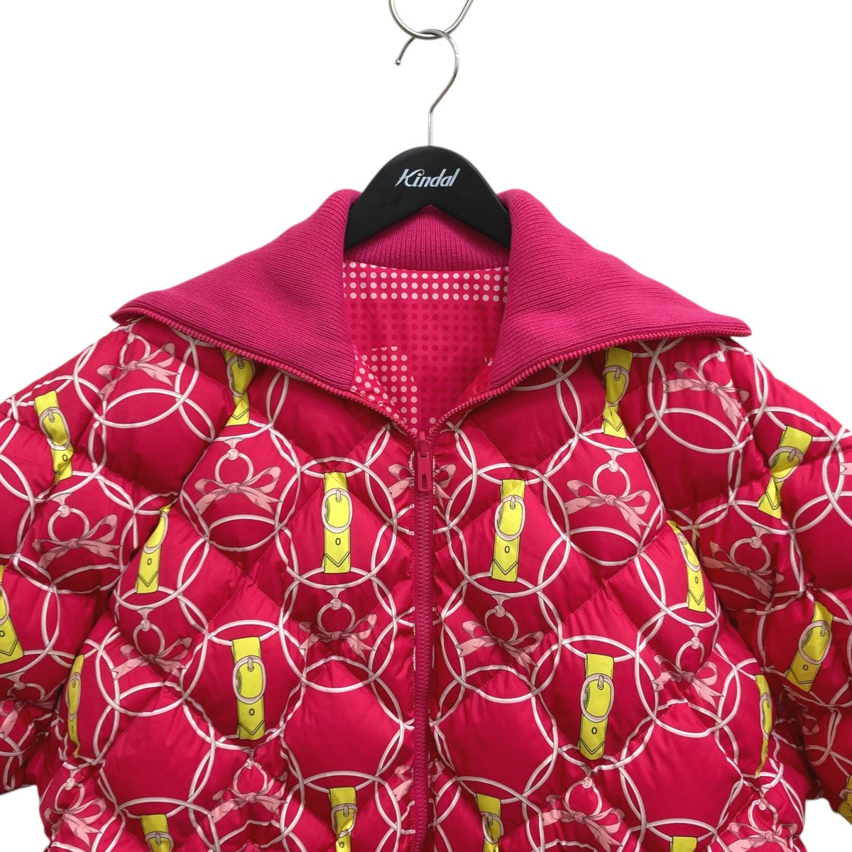 HERMES 22AW キルティング リバーシブルダウンジャケット 朝の散歩 2H0156D5 古着・中古-3枚目のアイテム画像