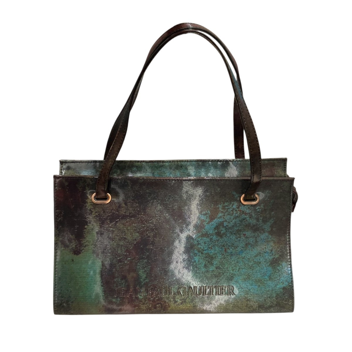 jean paul gaultier Vサイバー トートバッグ 廃盤　玉蟲色 jean paul gaultier Vサイバー トートバッグ 廃盤 玉蟲色 ✨極美品