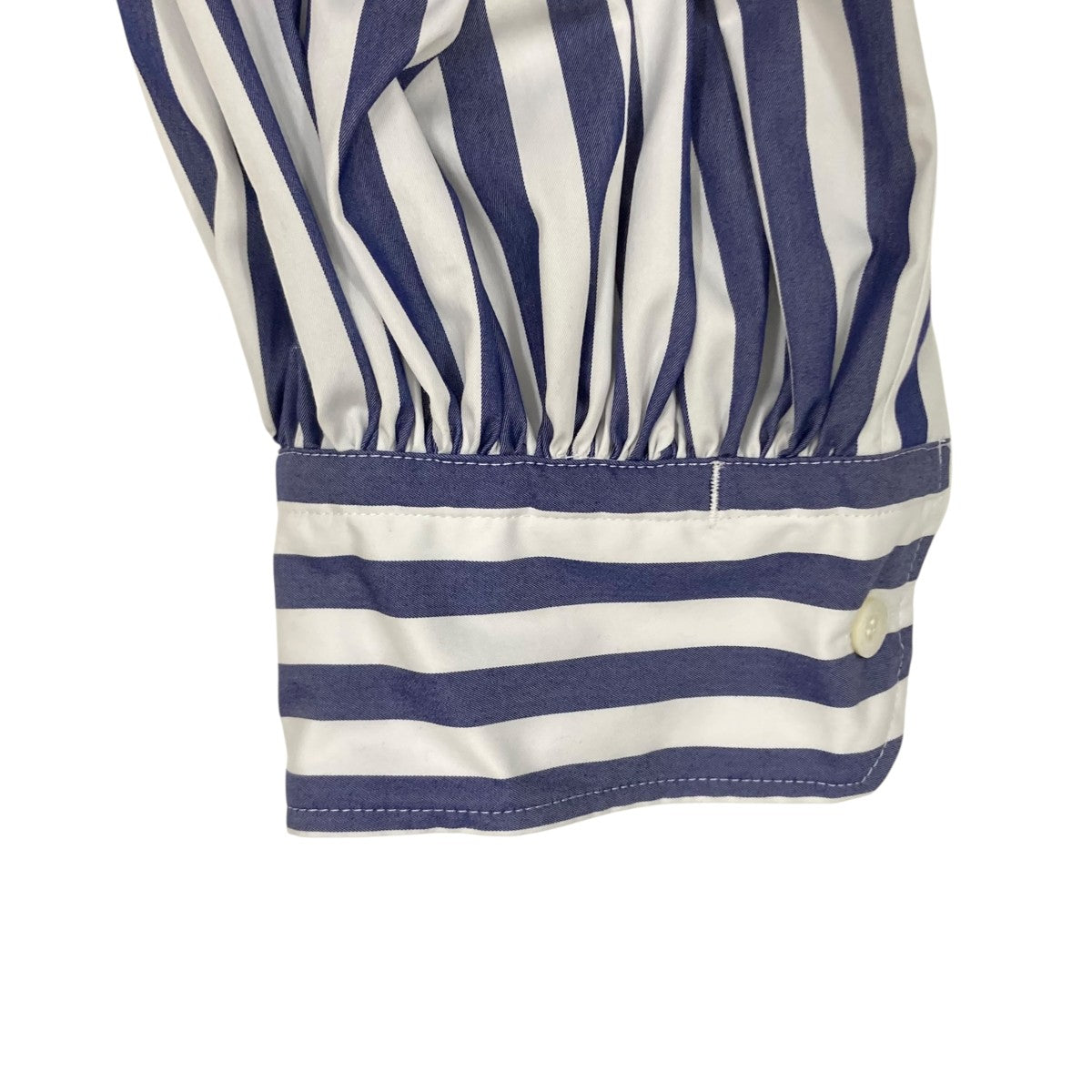 HYKE BALLOON SLEEVE GATHERED BLUE STRIPE DRESSワンピース26006 古着・中古-7枚目のアイテム画像