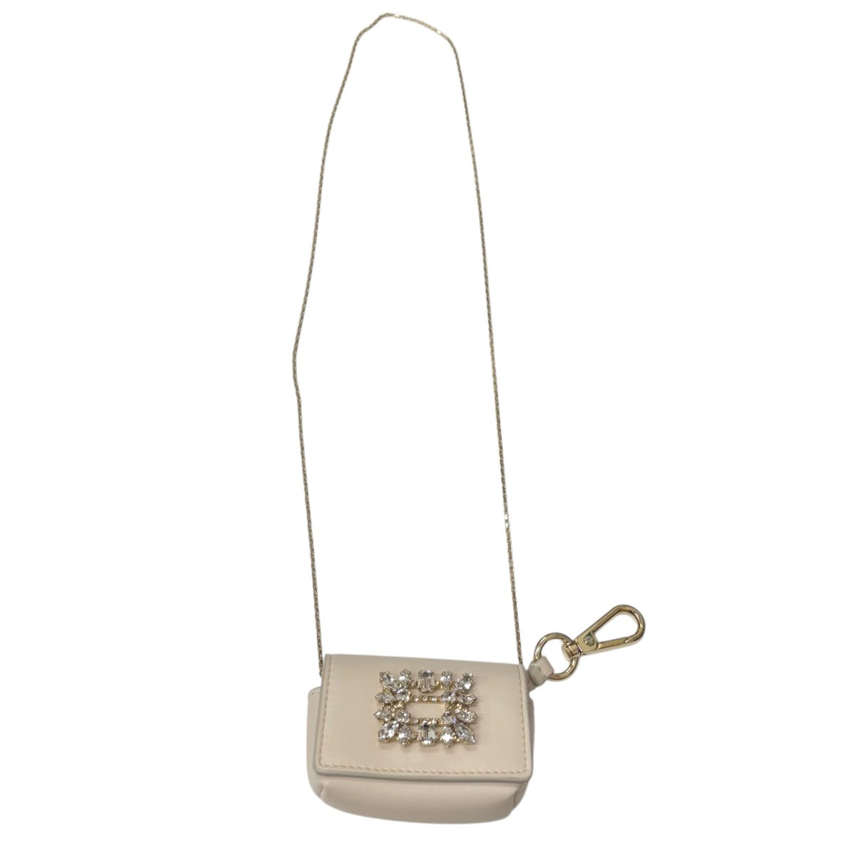Roger Vivier クリスタルバックルミニポーチバッグ 古着・中古-2枚目のアイテム画像