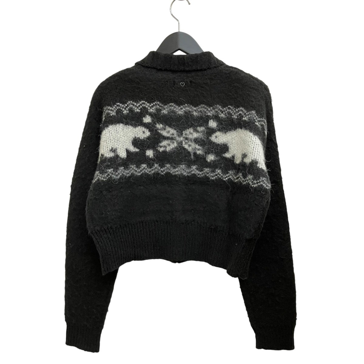 BASICKS Heart Nordic Short Cardiganニットカーディガン 古着・中古-2枚目のアイテム画像