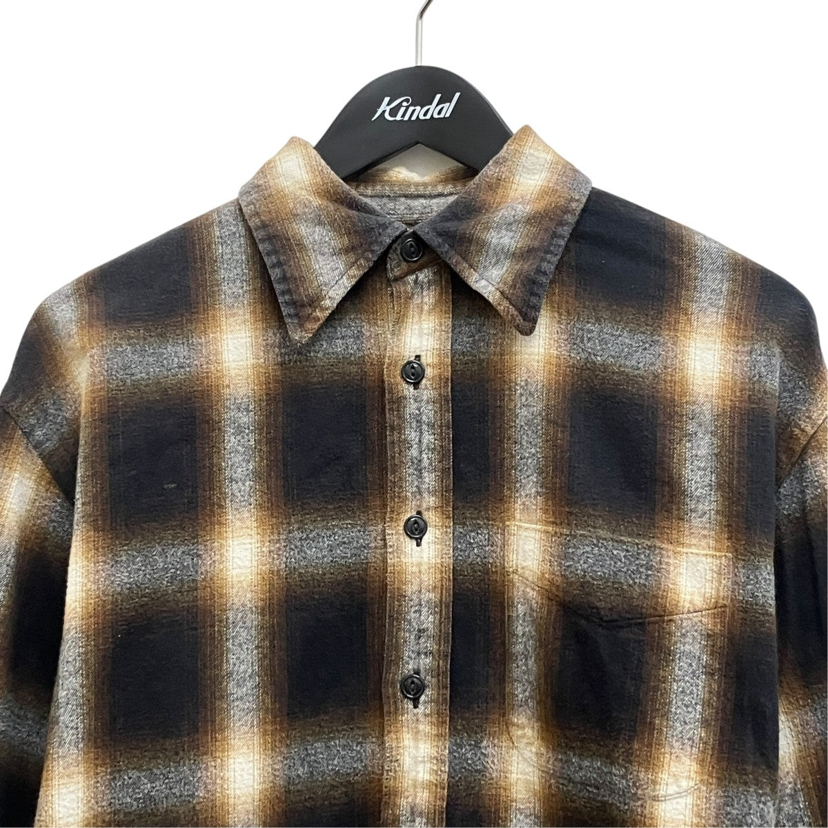 DOUBLE CUFF CHECK BLOUSE  22AMSBL04