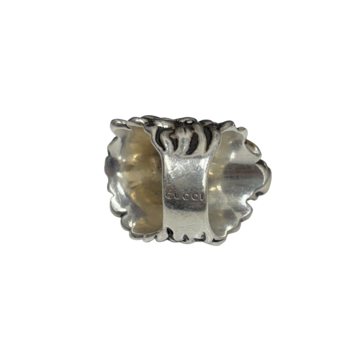 GUCCI(グッチ) ライオンヘッドリング シルバー サイズ 15号｜【公式