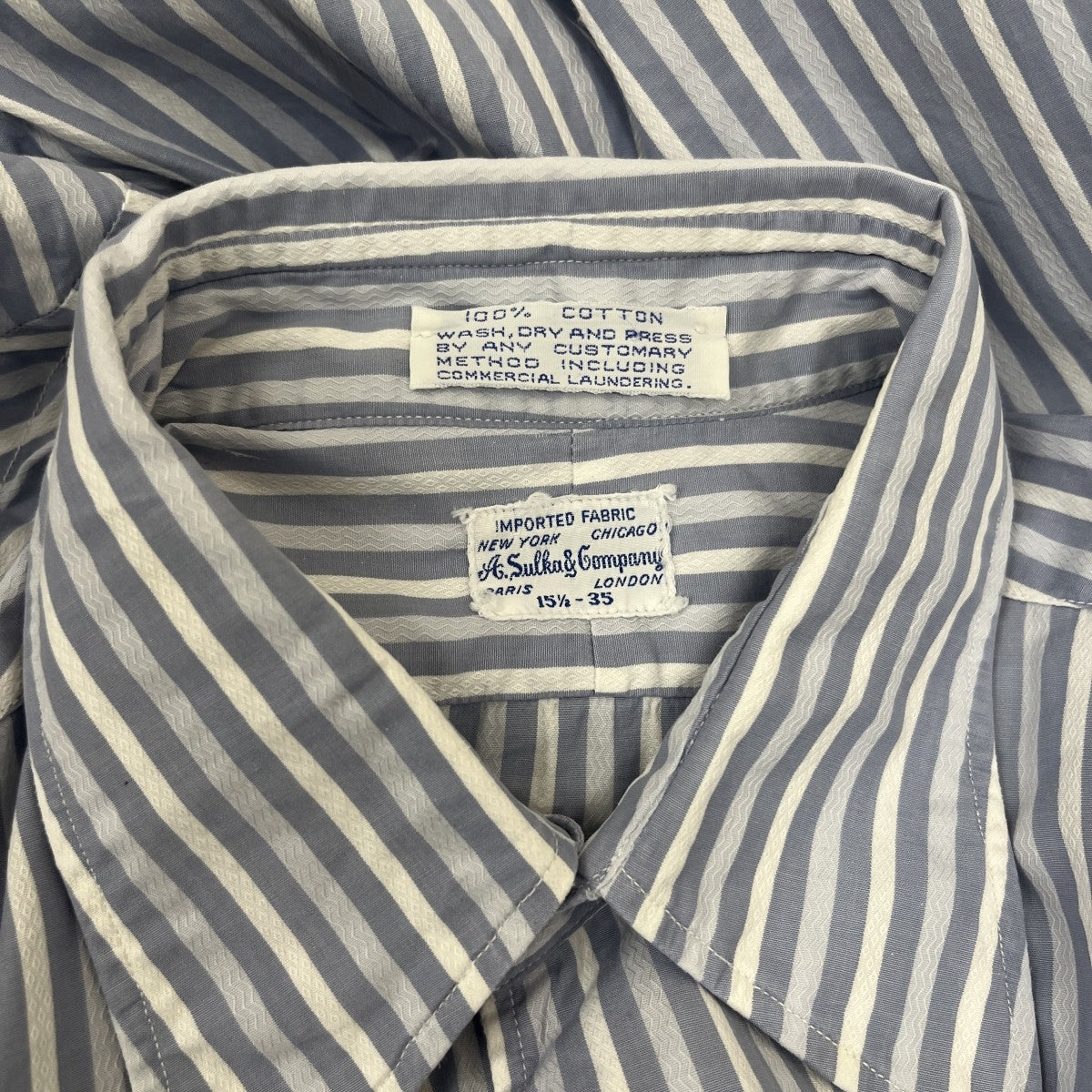 A．Sulk＆company 60s vintageレギュラーカラーシャツ 古着・中古-8枚目のアイテム画像