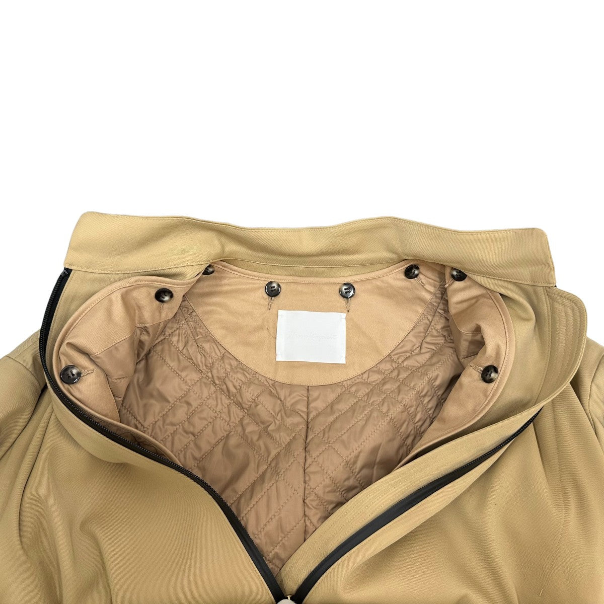 Wool Gabardine Coat With Detouchable Quilted linerコートMM23FW-C0009